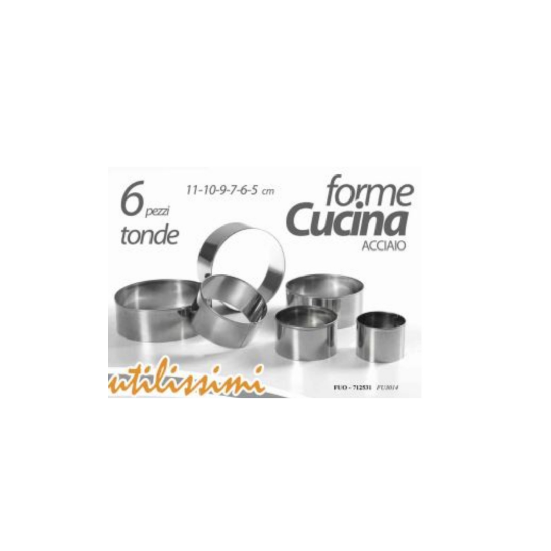 Coppapasta rotondi conf 6 pz