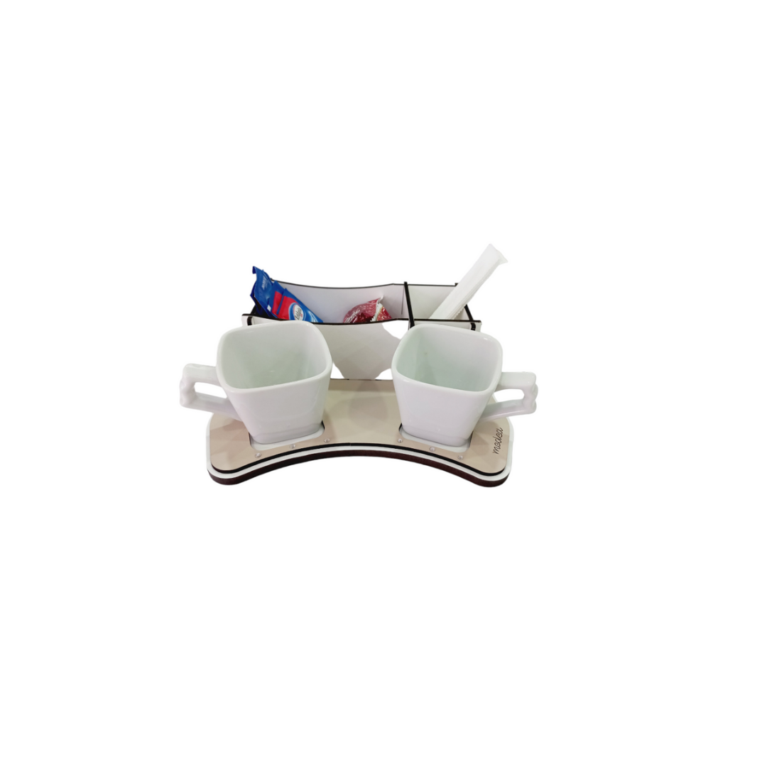 MEDEA-Set caffè cup love tortora