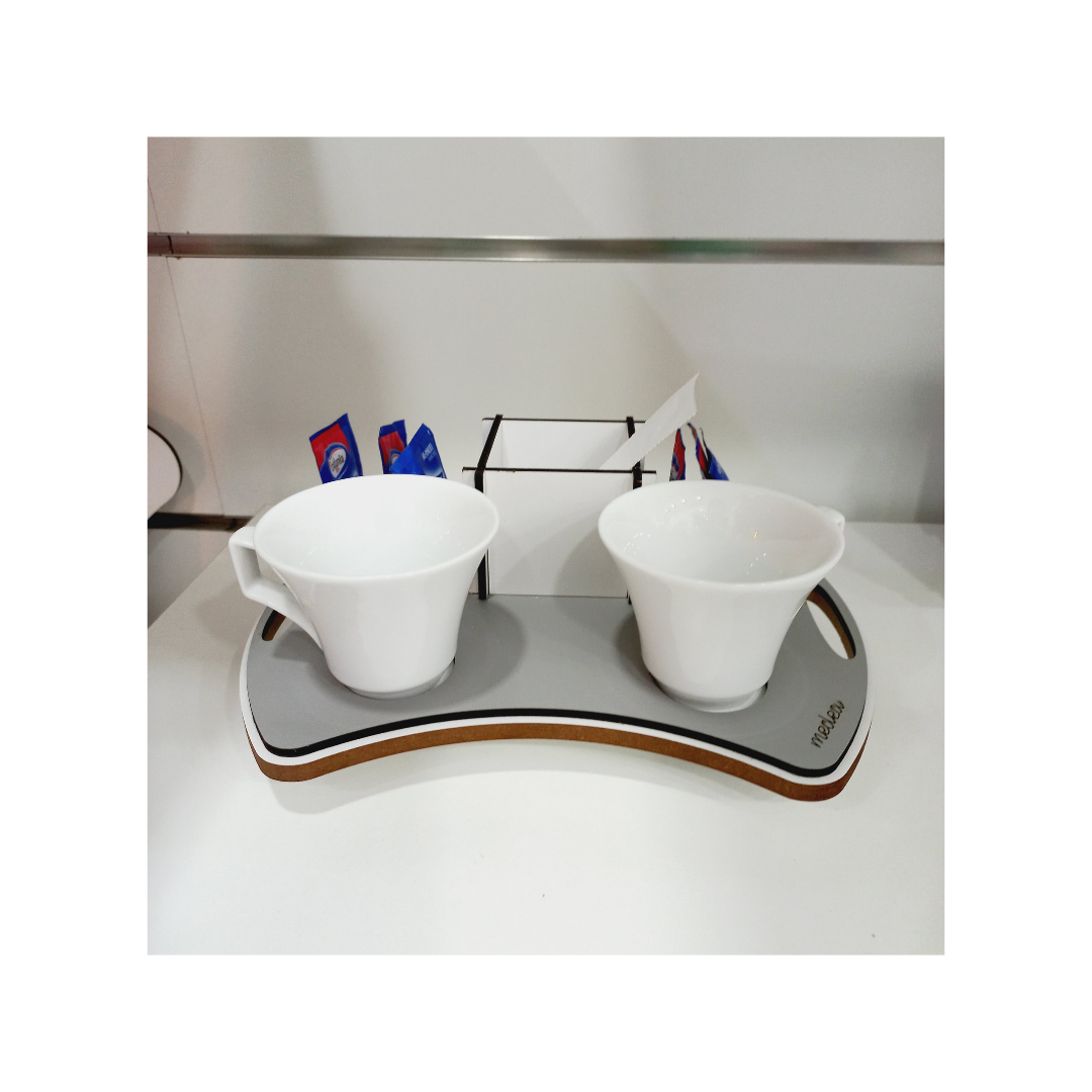 MEDEA-Set caffè cup love grigio