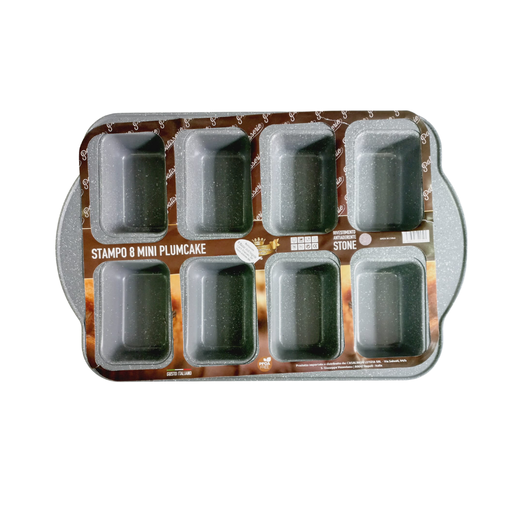 Stampo per 8 miniplumcake - STONE