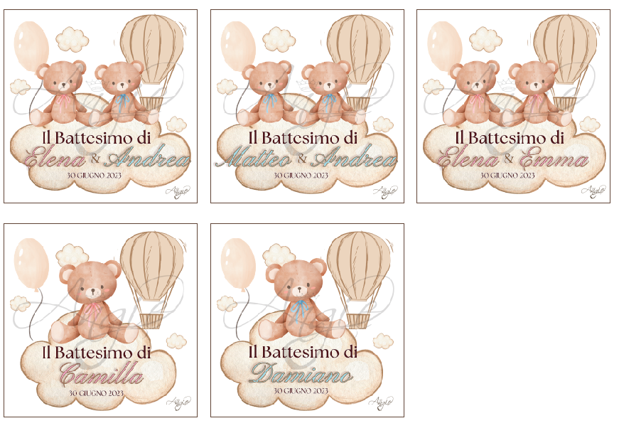 ANGIE - Bomboniera portafoto battesimo