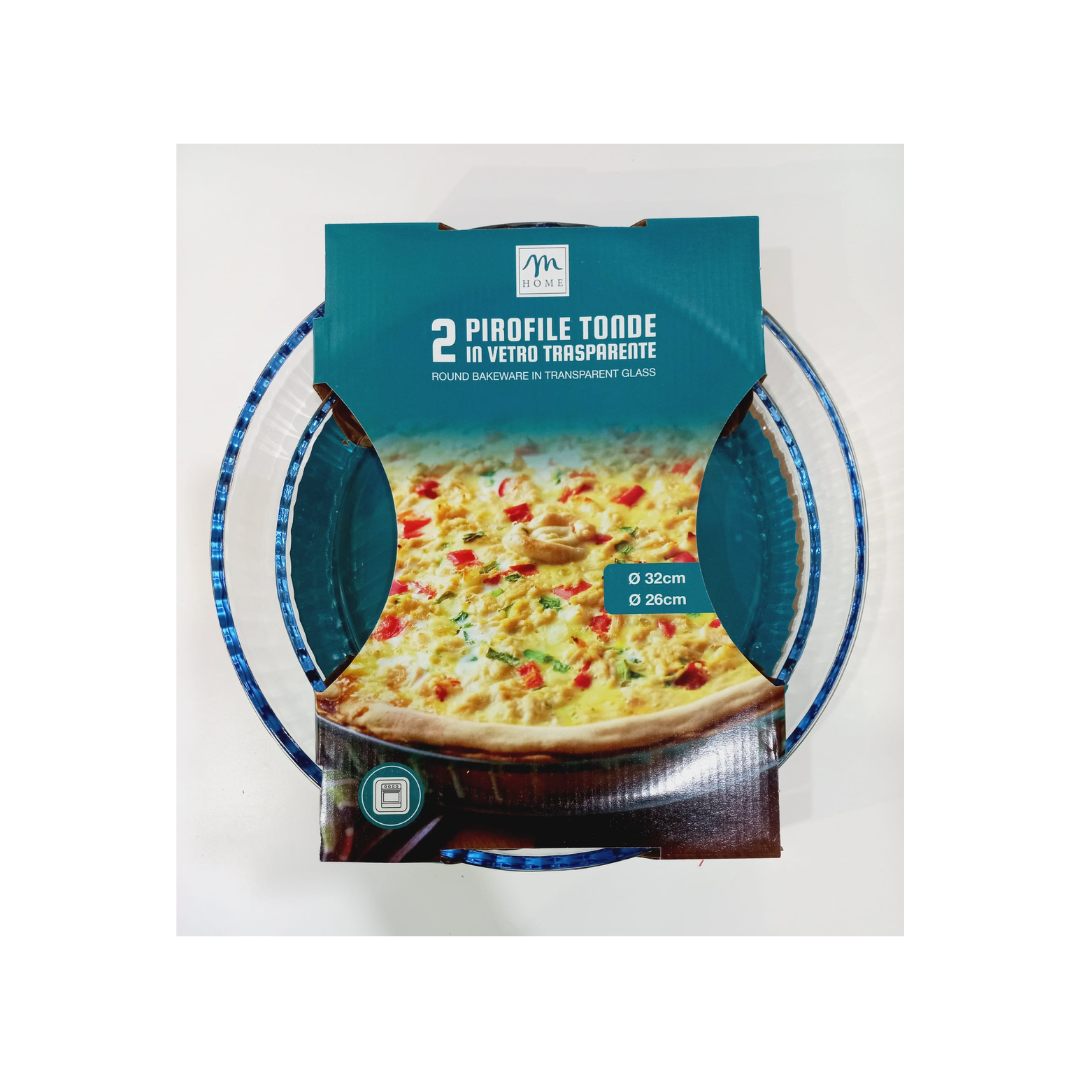 Coppia di pirofile rotonde