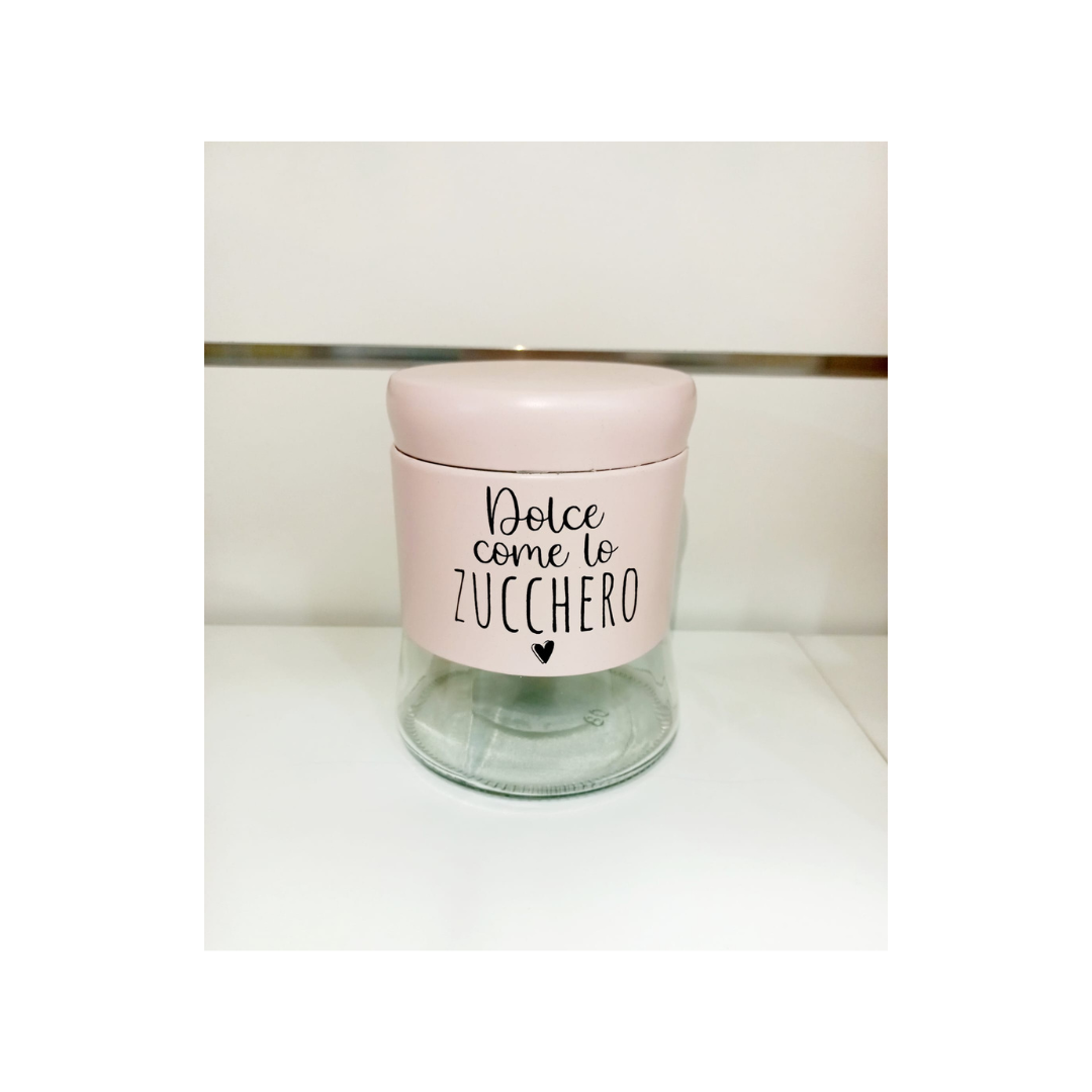 Barattolo zucchero rosa