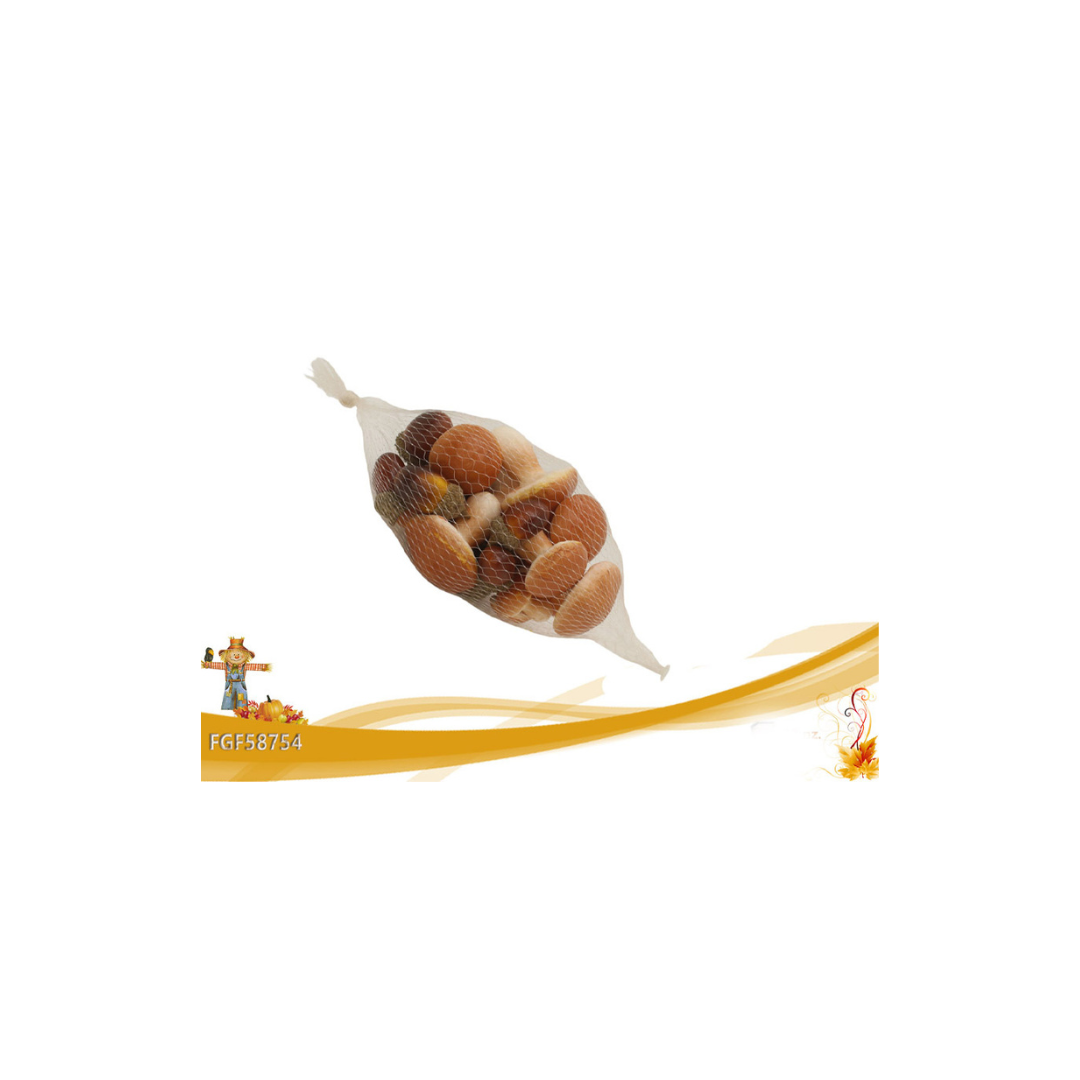 Funghetti e ghiande decorativi