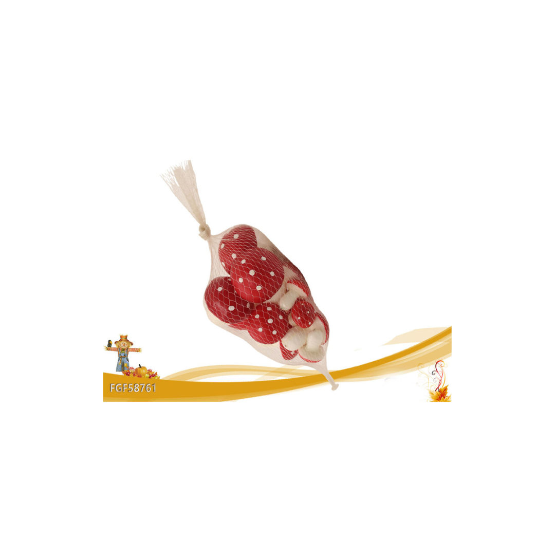 Funghetti rossi decorativi