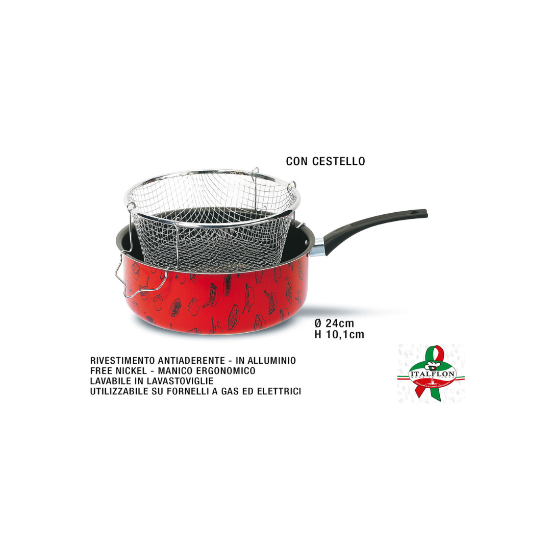 Casseruola con cestello