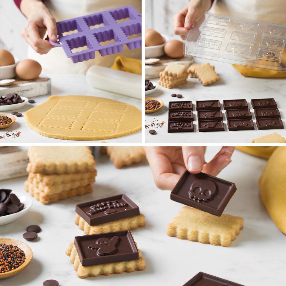 Tagliabiscotti gallette cioccolato halloween