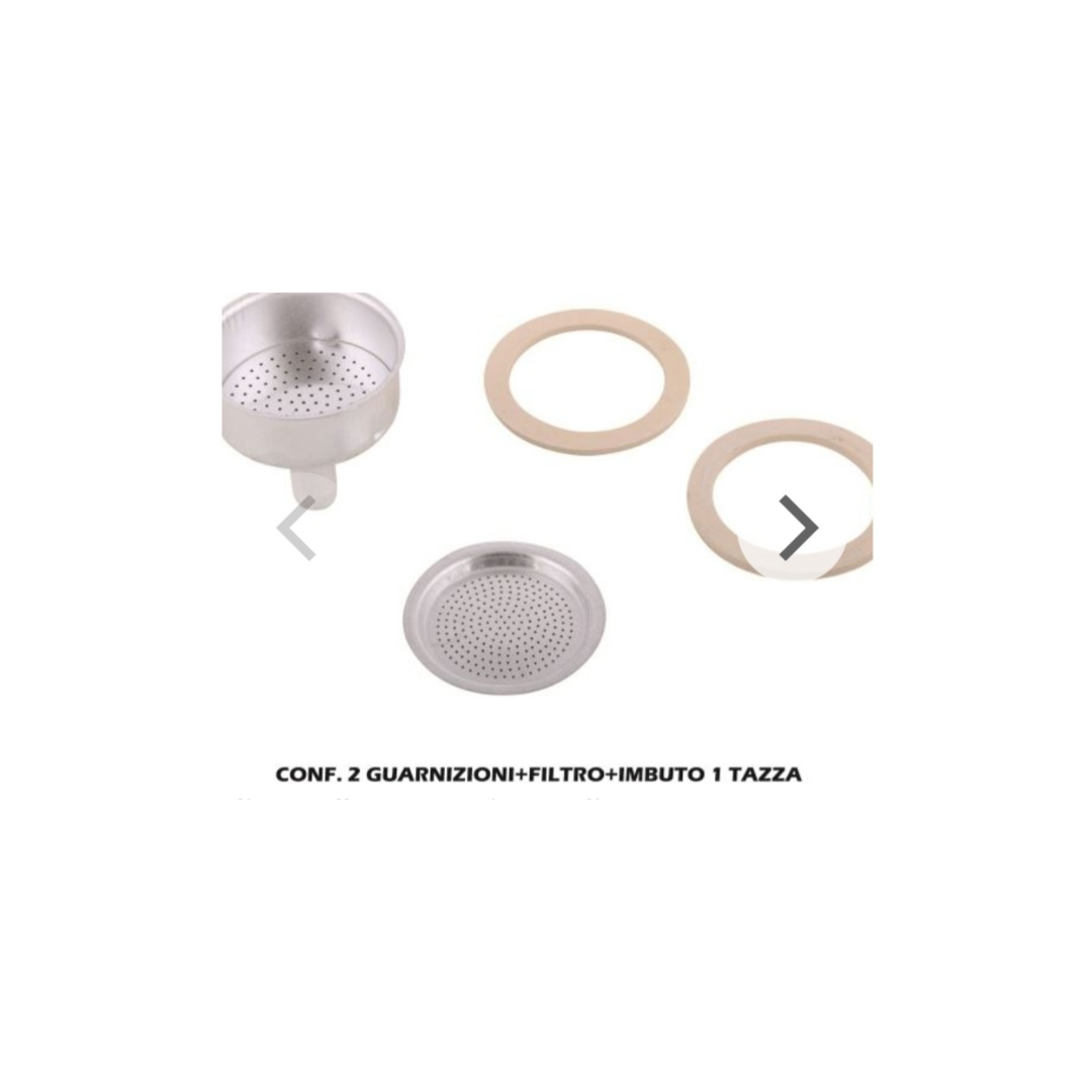 Set filtro guarnizione imbuto x caffettiera
