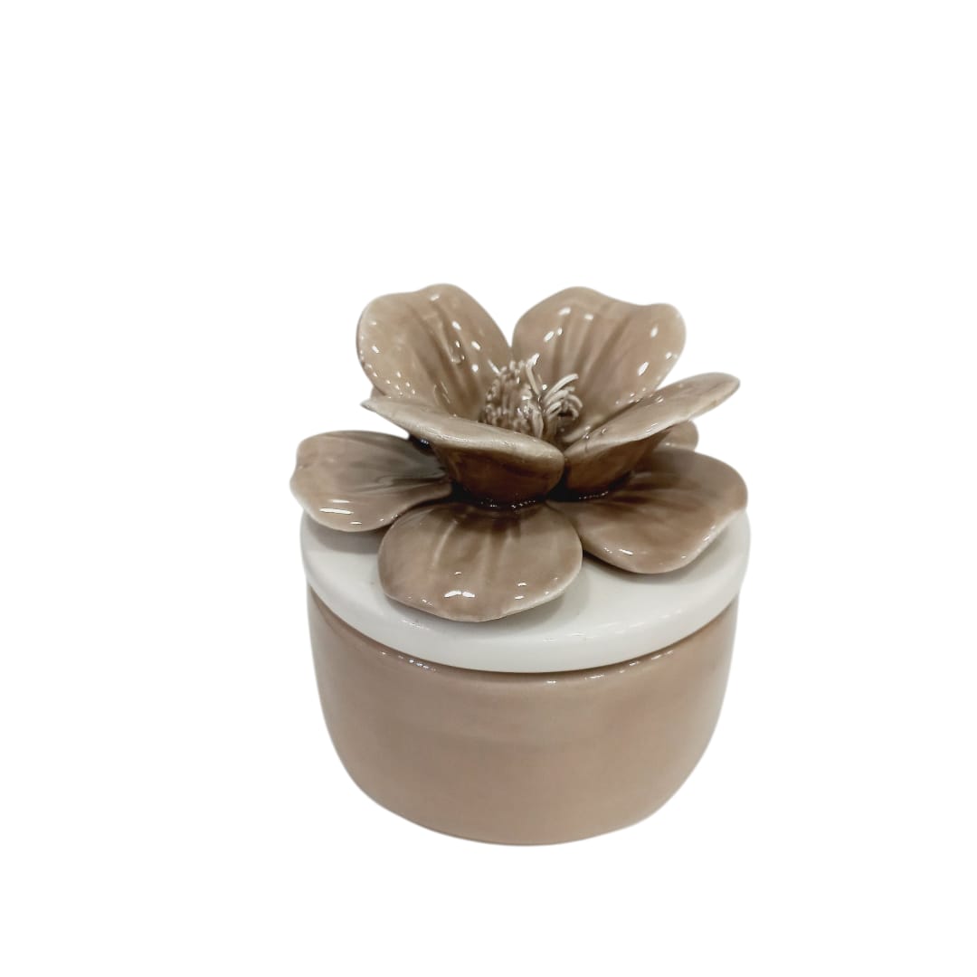 Candela con rosa