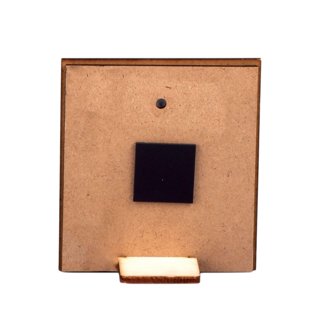 Portafoto in legno con frase